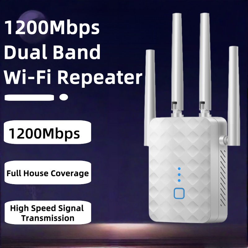 Home Security Outdoor - 1200Mbps デュアルバンド WiFi リピーター 2.4G/5GHz ワイヤレス