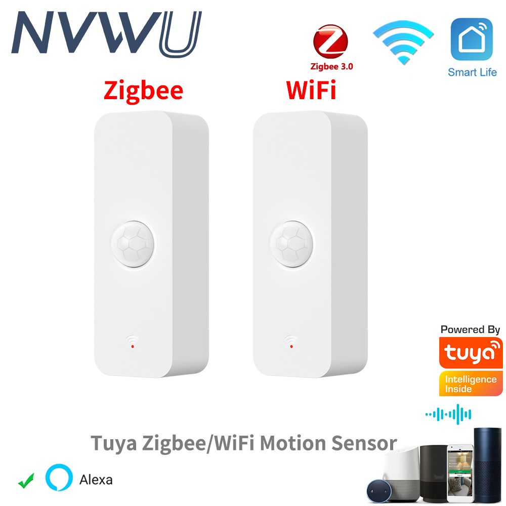 Home Security Technology - Tuya WiFi Zigbee PIR モーションセンサースマートホーム人体赤外線検出器セキュリティスマートライフは Alexa