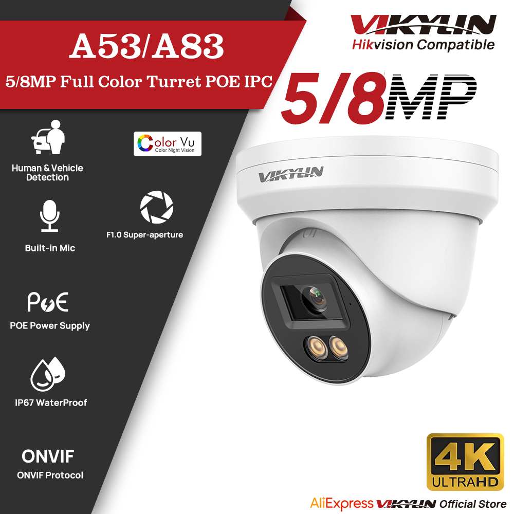 Home Security Service - VIKYLIN 5/8MP HD IP セキュリティカメラ Poe