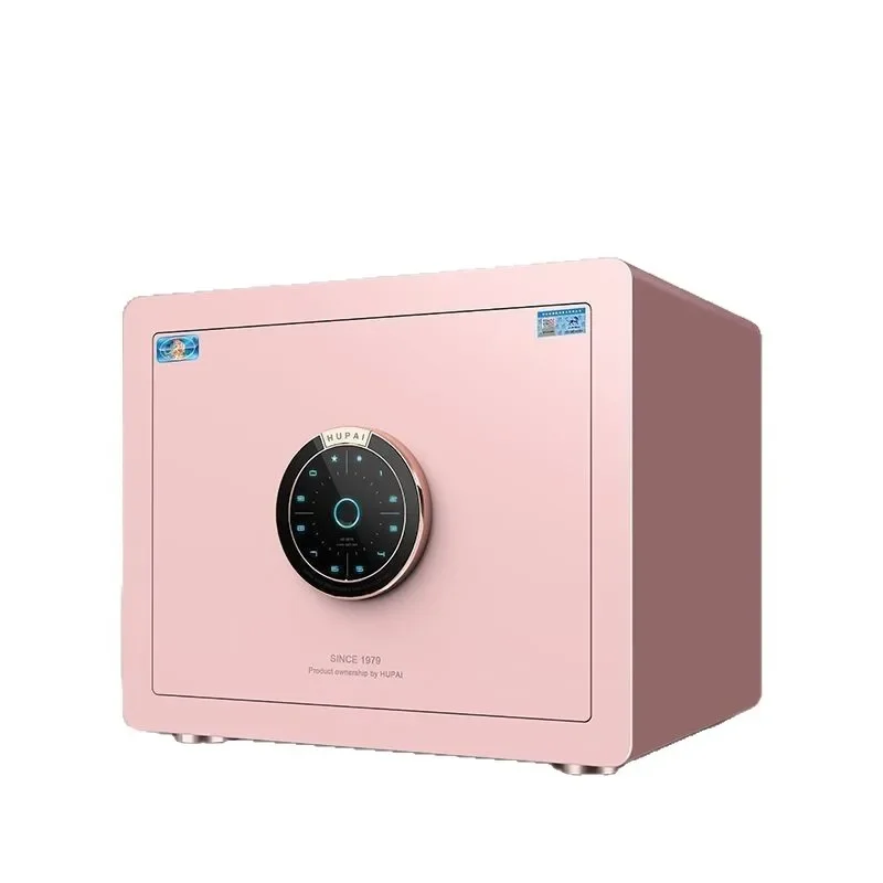 Home Security Key Box - # 指紋金庫強力なボックス家庭用北欧ピンクミニ WiFi 指紋パスワードキーセキュリティ保護安全指紋