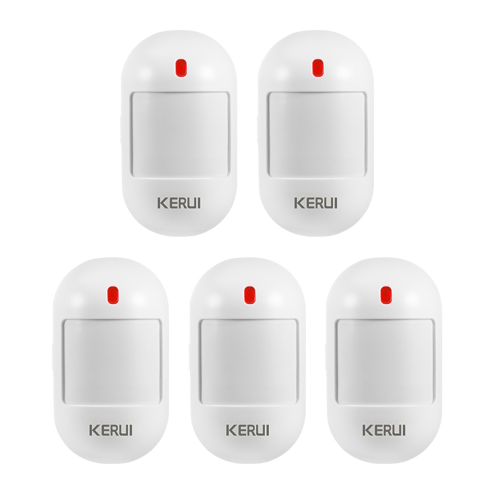 Home Security Systems Wireless - Kerui-ワイヤレス赤外線モーションセンサー,バッテリー付きアラーム,ホームセキュリティシステム保護,w202,w181