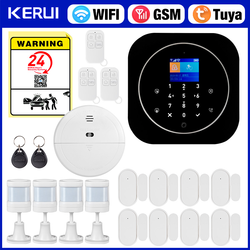 Home Security Technology - KERUI G12 ワイヤレス Tuya ホーム警報システムキット WiFi