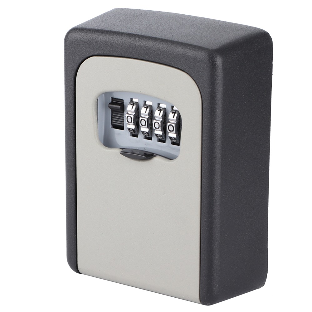 Home Security Key Box - 高セキュリティアルミ合金キーロックボックス 4 桁パスワード安全キーセーフボックス耐久性のある頑丈なキー収納ボックス家庭用