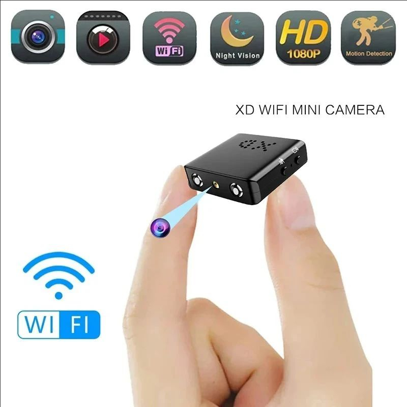 Home Security Honeywell - 1080P HDミニWiFiカメラ XDワイヤーカメラ スマートホームセキュリティ 室内防犯IPカメラ ビデオ音声APPリアルタイムカメラ