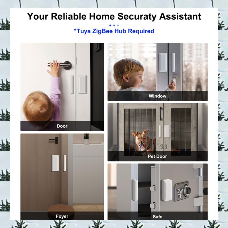 Home Security Doors - ABLG Tuya Zigbee ドアセンサー ウィンドウセンサー ワイヤレス