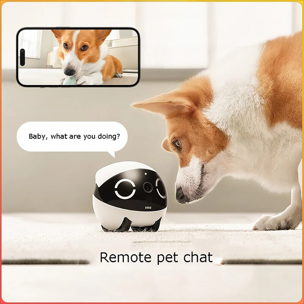 Home Security Robot - ホームセキュリティペットタンブラーデザインリアルタイムコントロールミニコンパニオンロボット2Kナイトビジョンペット