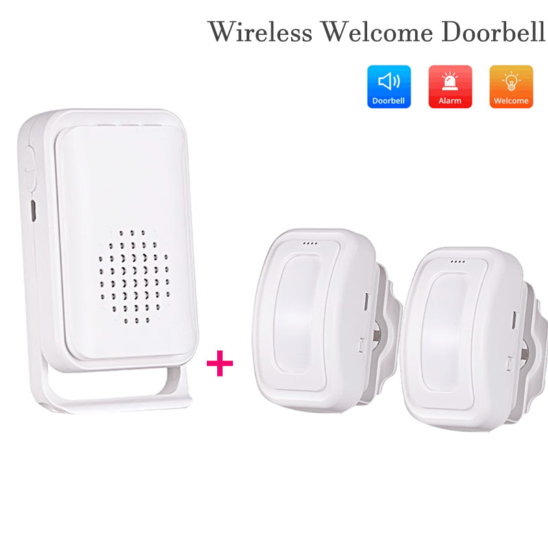 Home Security Door - ワイヤレスウェルカムドアベル,赤外線センサー,誘導アラーム,ドアベル,エントリー,ホームシステム,店舗,ホテル
