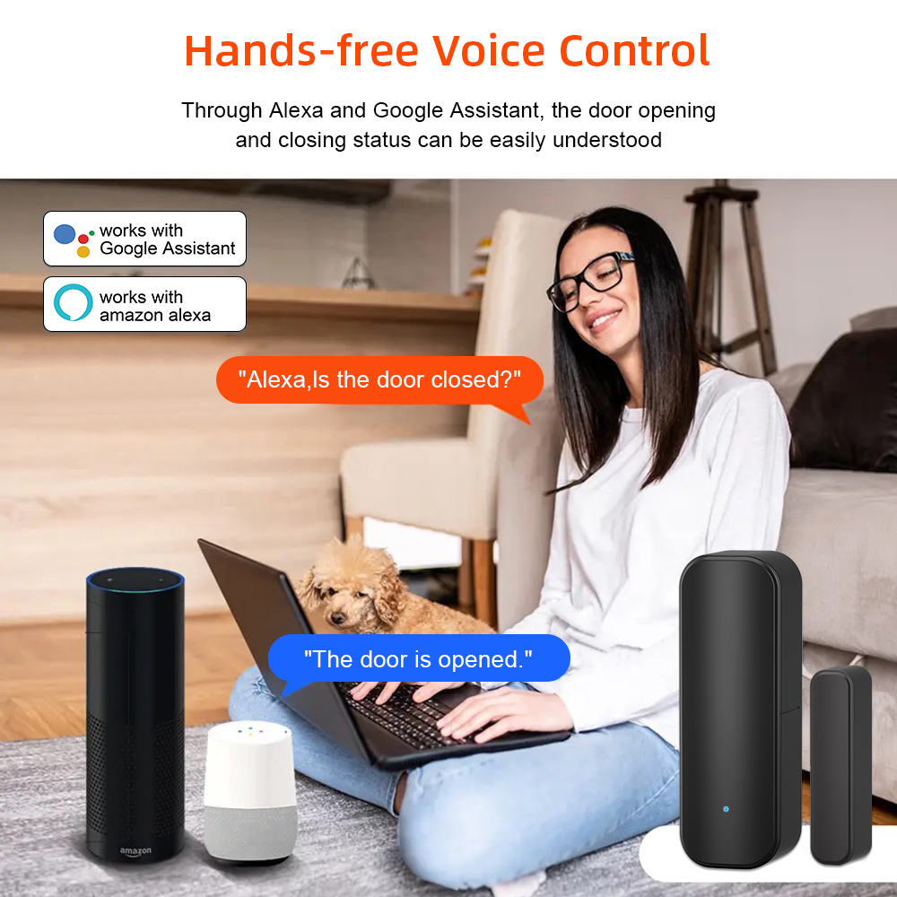 Tuya-zigbeeドアおよびウィンドウセンサー,スマート - Home Security Gadgets のレビューと価格