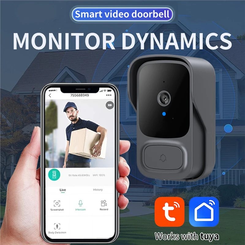 B27B ホーム Wifi ワイヤレスビデオドアベルカメラス - Home Security Video Systems のレビューと価格