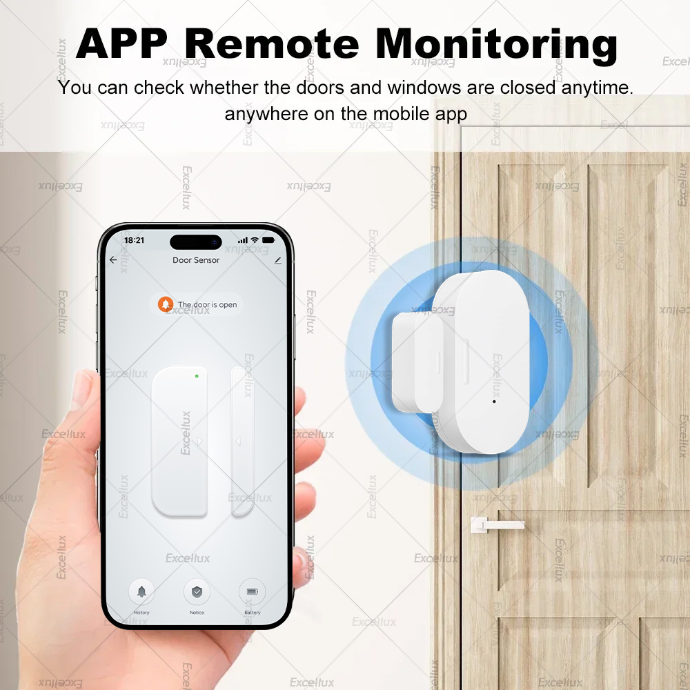 Zigbee 3.0 ドア窓センサー輝度/振動センサースマー - Home Security Door のレビューと価格