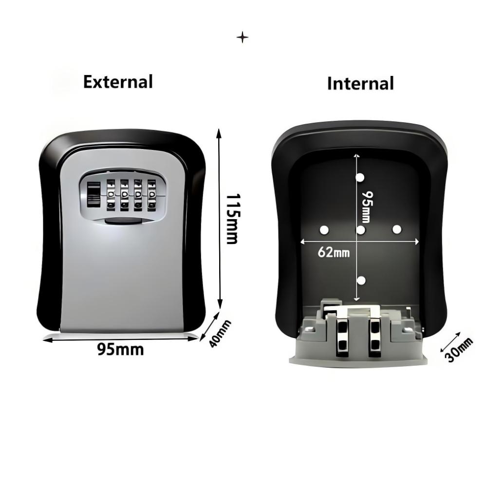 壁掛けキーロックボックス 4桁パスワードコードセキュリティロ - Home Security Key Box のレビューと価格