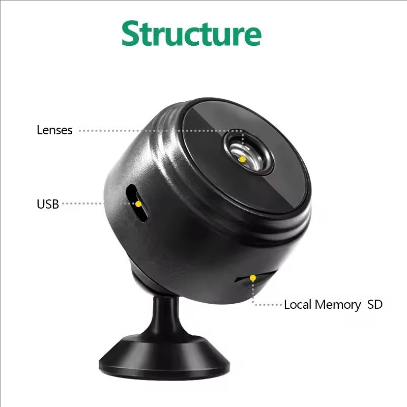 1080P HD WiFiミニカメラ ワイヤレス暗視機能付き - Home Security Honeywell のレビューと価格