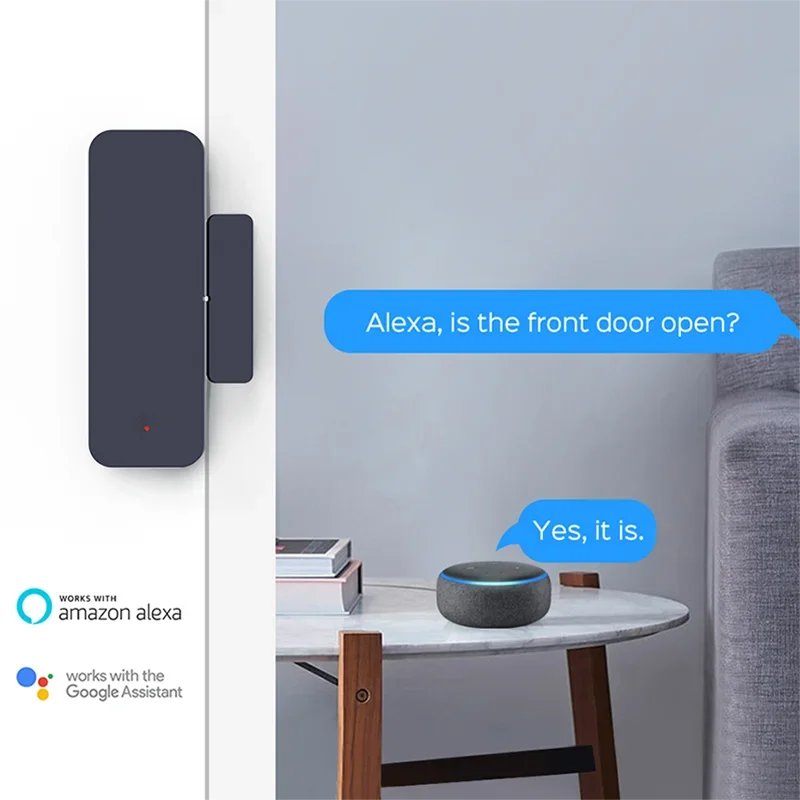 Tuya-磁気ドアセンサーZigbee,窓,エントリーセンサ - Home Security Technology のレビューと価格