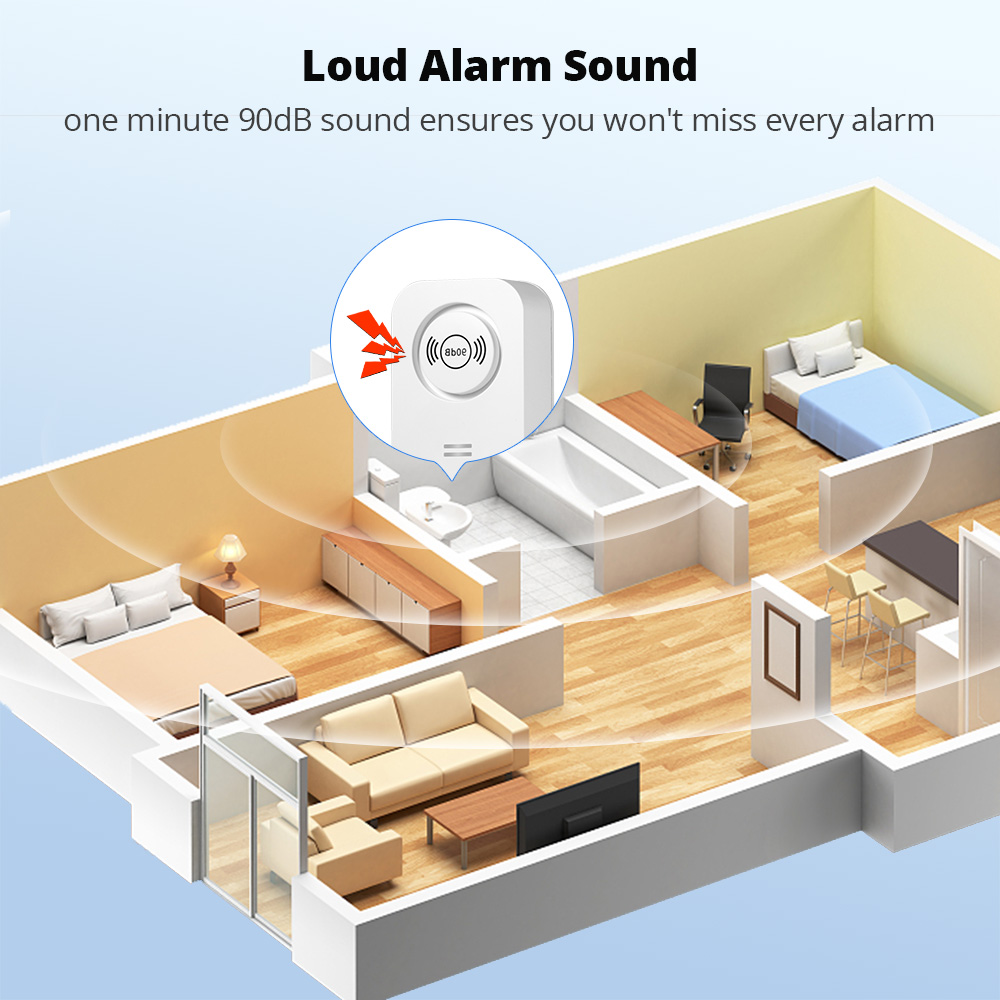 Kerui-ワイヤレス漏えいセンサー90db,漏れのないアラ - Home Security Outdoor のレビューと価格