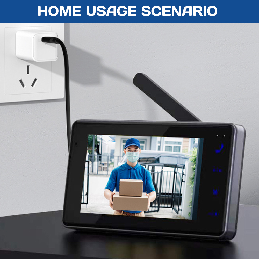 4.3インチHD IPSスクリーンワイヤレスビジュアルインタ - Home Security Honeywell のレビューと価格