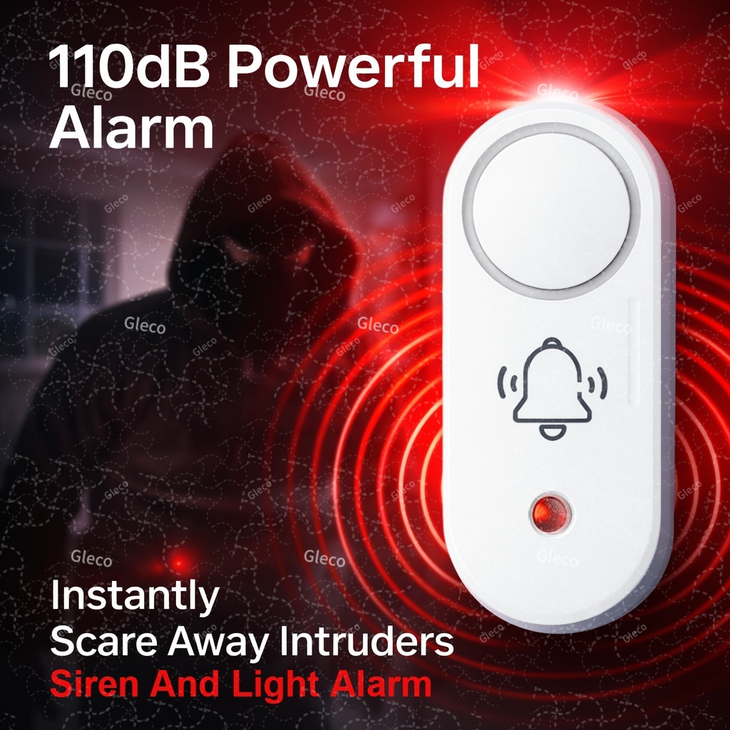 オプションの振動検出サウンドストロボライト付き Zigbee - Home Security Gadgets のレビューと価格