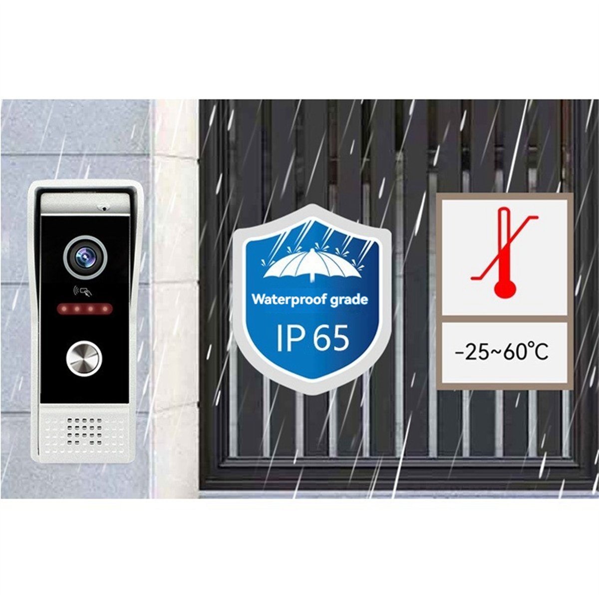 doyme TUYA Wifi ビデオドアベルインターホンシ - Home Security Video Systems のレビューと価格