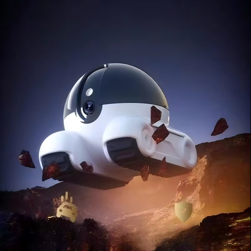 ワイヤレスデュアルレンズロボットカメラ 1080P HD P - Home Security Robot のレビューと価格