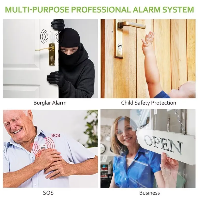 住宅盗難警報キット自動ダイヤル 120dB サイレンリモコン - Home Security Systems Wireless のレビューと価格