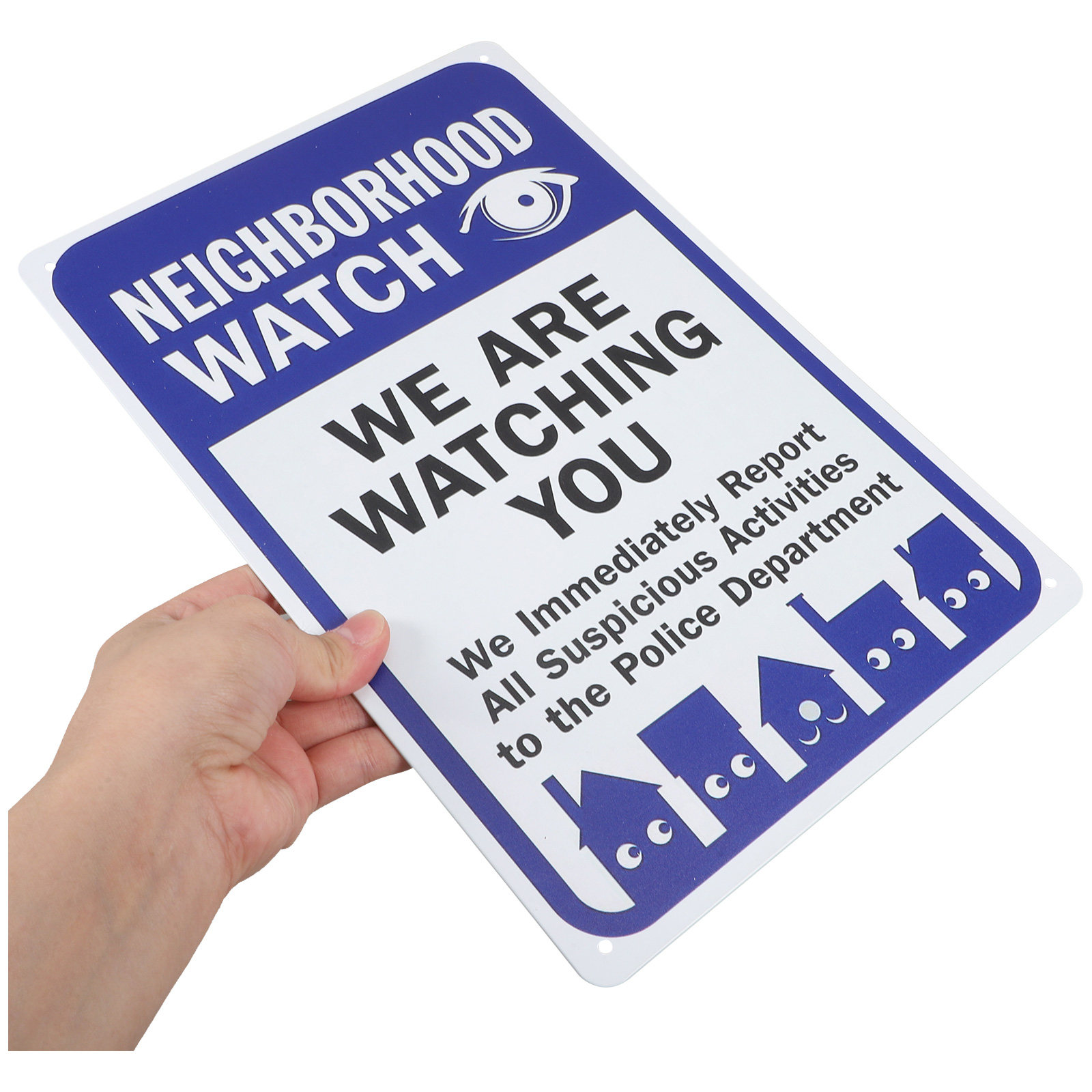 We Are Watching You Sign ヴィンテー - Home Security Outdoor のレビューと価格