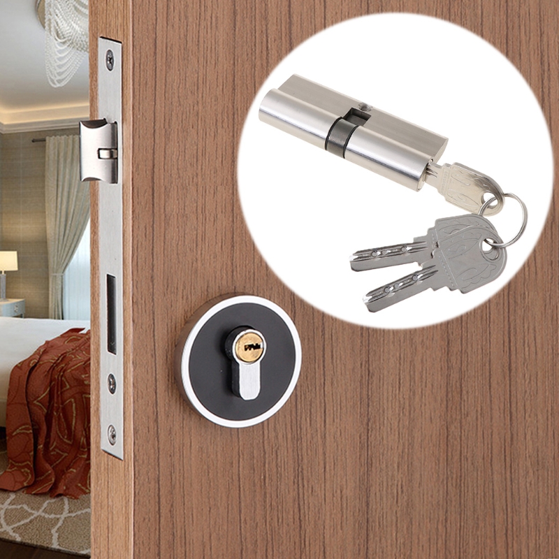 キー付きエントリードアロックシリンダーロックセット 3 キー - Home Security Door のレビューと価格