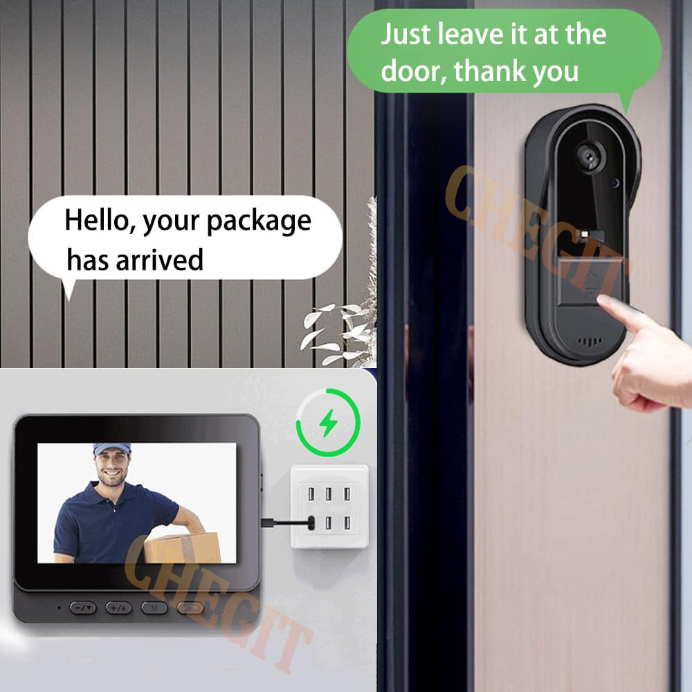 ワイヤレス Wifi ドアベルカメラ 1080P ビデオイン - Home Security Honeywell のレビューと価格