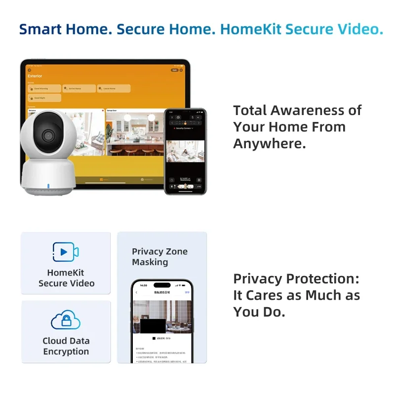 オリジナルAqaraスマートカメラE1 2K 1296P 3 - Home Security Lidar のレビューと価格