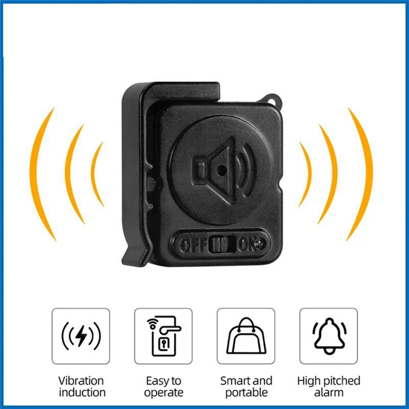 フル振動アラームセンサー 120dB 超薄型検知器 家庭用窓 - Home Security Doors のレビューと価格