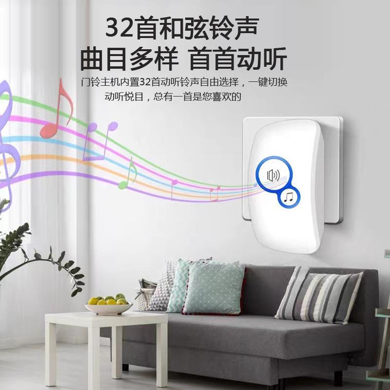 ワイヤレスアラームゲストウェルカムチャイムドアベル32種類の - Home Security Doors のレビューと価格