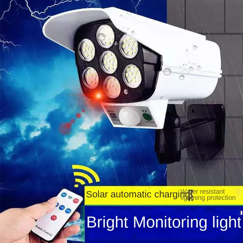 屋外ソーラーライトモーションセンサーセキュリティダミーカメラ - Home Security Systems Wireless のレビューと価格
