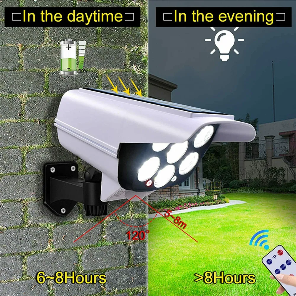 屋外ソーラーライトモーションセンサーセキュリティダミーカメラ - Home Security Systems Wireless のレビューと価格