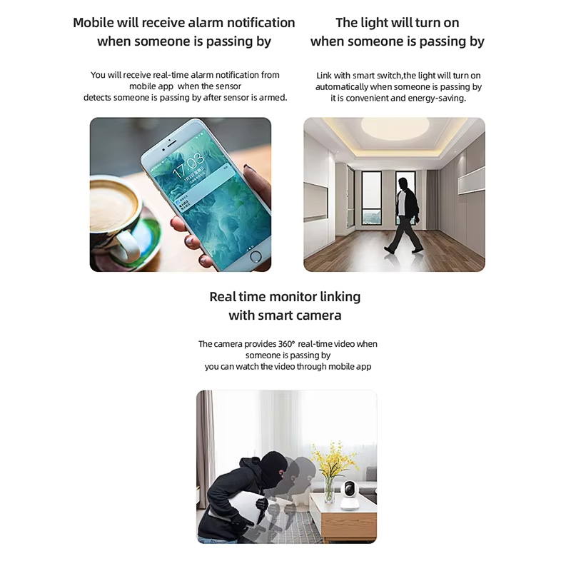 スマートPIRモーションセンサー WiFi Zigbee人感 - Home Security Technology のレビューと価格