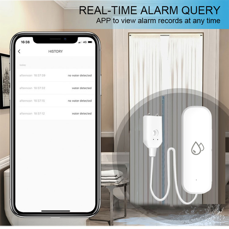 Tuya WiFi 水漏れ警報センサー スマートホーム 水漏 - Home Security Gadgets のレビューと価格