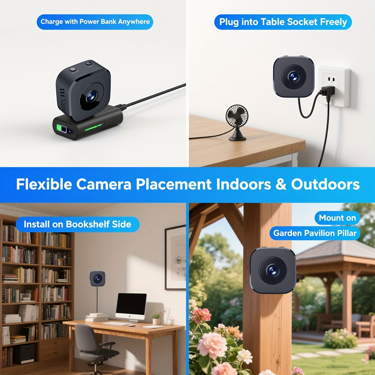 1080P HD ミニ WiFi カメラ屋内安全セキュリティ - Home Security Camera のレビューと価格