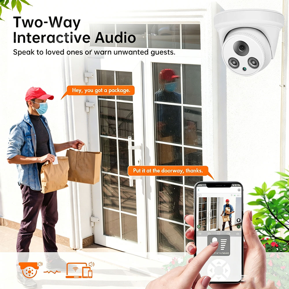8MP 4K 10CH POE NVRキット セキュリティカ - Home Security Ai のレビューと価格