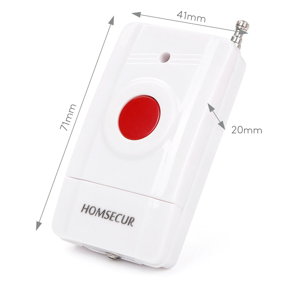 A5 ワイヤレス緊急パニックボタン 433MHz HOMSE - Home Security Systems Wireless のレビューと価格