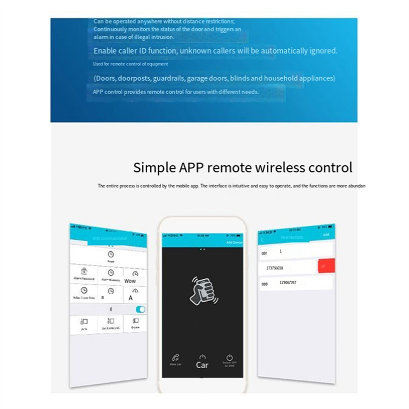 B04C-RTU5024 GSM ドアオープナーリレー ワイ - Home Security Doors のレビューと価格