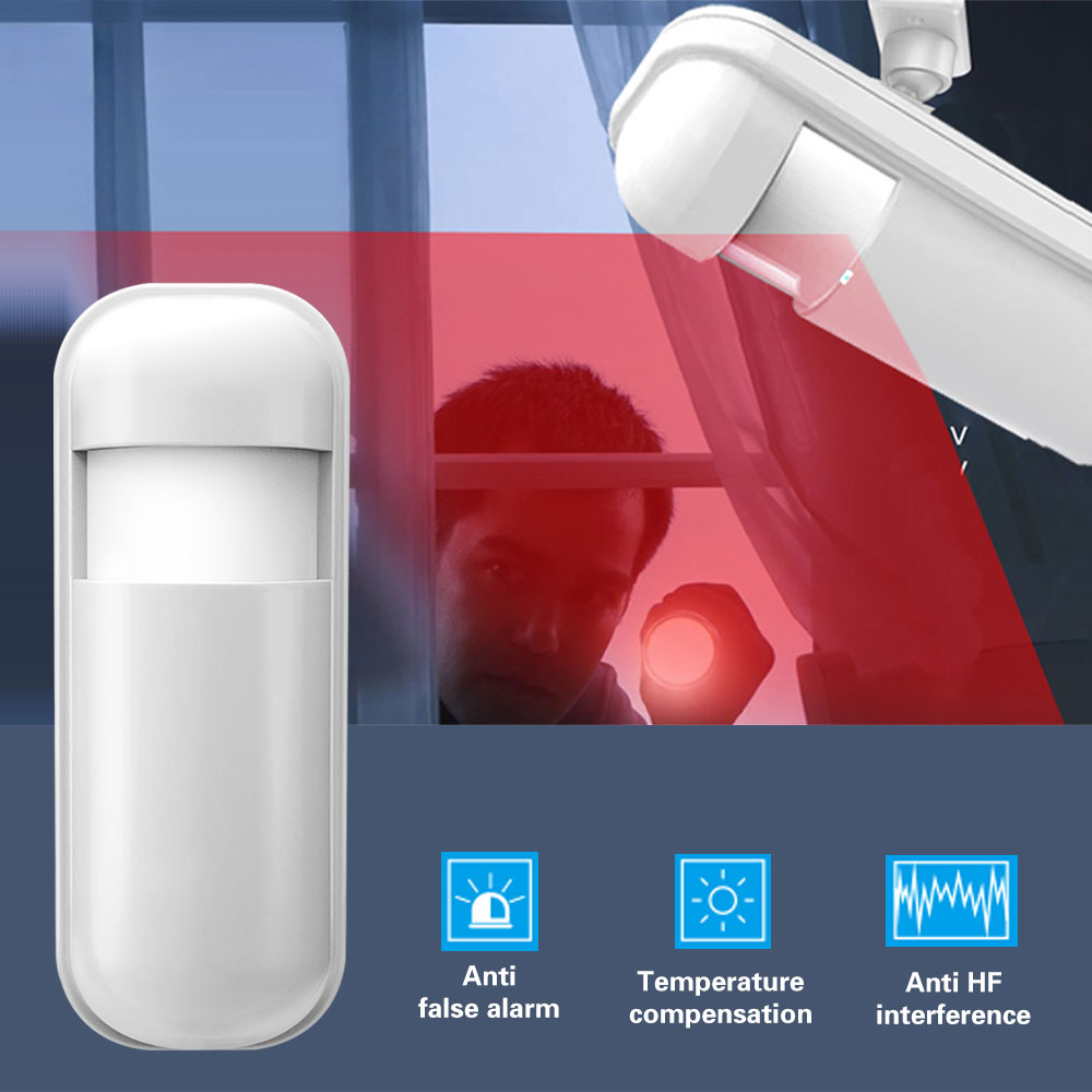 433MHz モーションセンサーワイヤレスミニ PIR 赤外 - Home Security Systems Wireless のレビューと価格