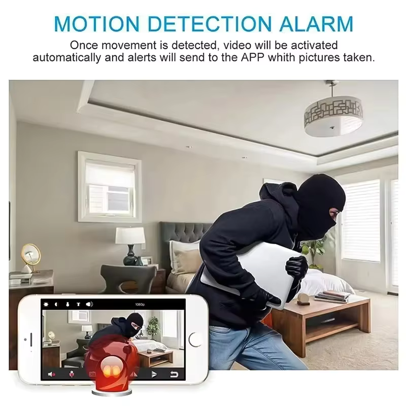 1080P HD ミニカメラ XD ワイヤーカメラスマートホ - Home Security Lidar のレビューと価格