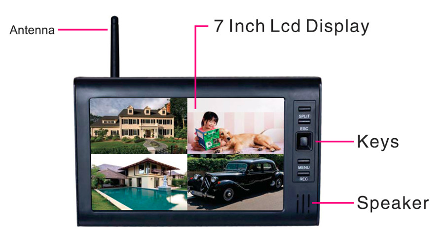屋外ビデオ監視キット,LCD ccvセキュリティシステム,w - Home Security Camera のレビューと価格