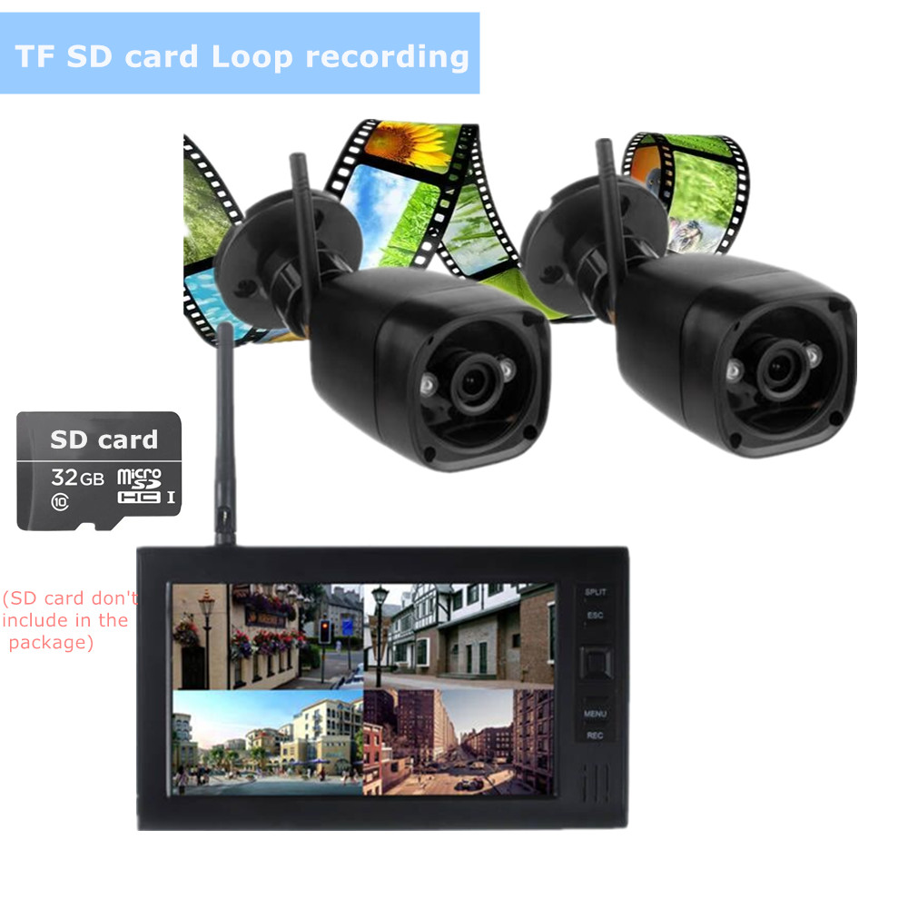 屋外ビデオ監視キット,LCD ccvセキュリティシステム,w - Home Security Camera のレビューと価格