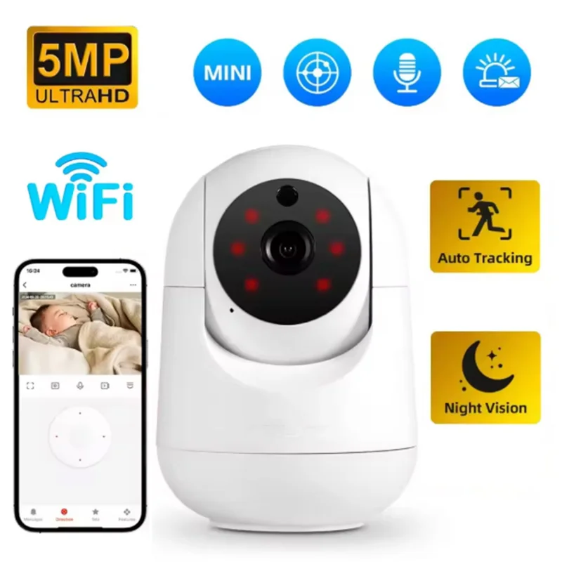 ミニカメラスマートホーム自動追跡1080P Wifi IPカ - Home Security Lidar のレビューと価格