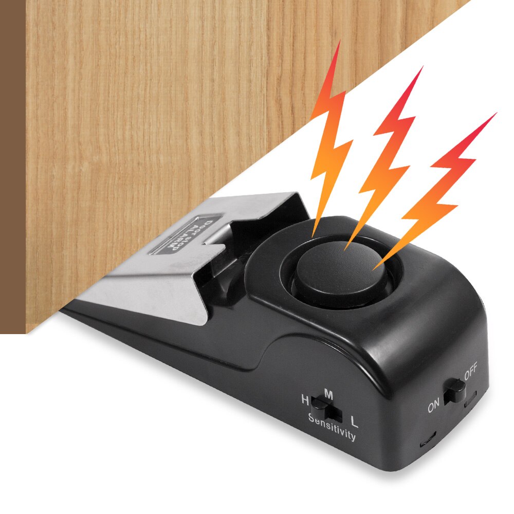 ワイヤレスドアストップ警報システム 125dB 大音量ホーム - Home Security Systems Wireless のレビューと価格