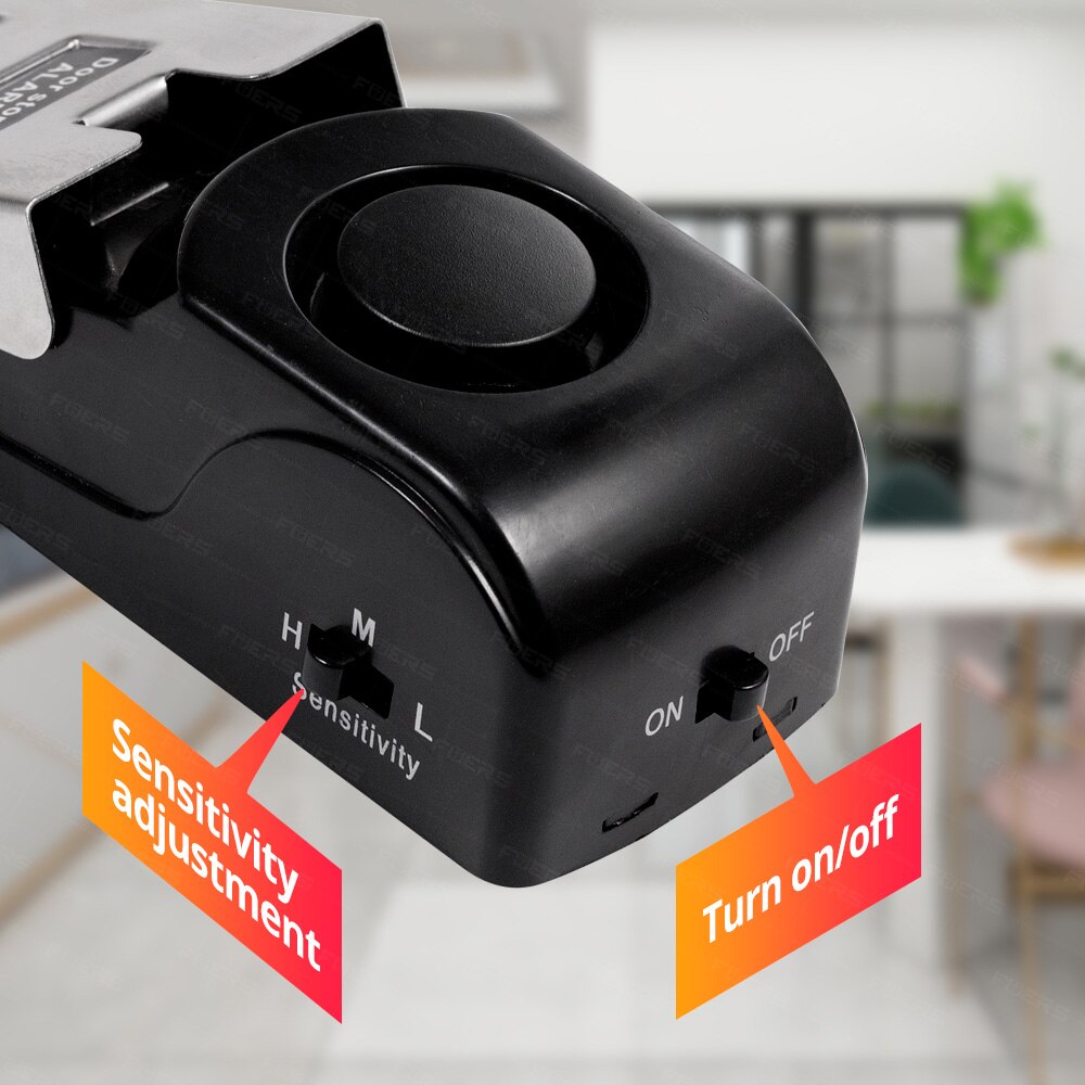 ワイヤレスドアストップ警報システム 125dB 大音量ホーム - Home Security Systems Wireless のレビューと価格