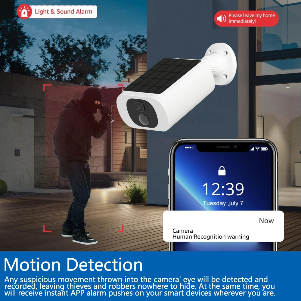 Tuya 5MP ソーラーセキュリティカメラワイヤレス屋外  - Home Security Honeywell のレビューと価格