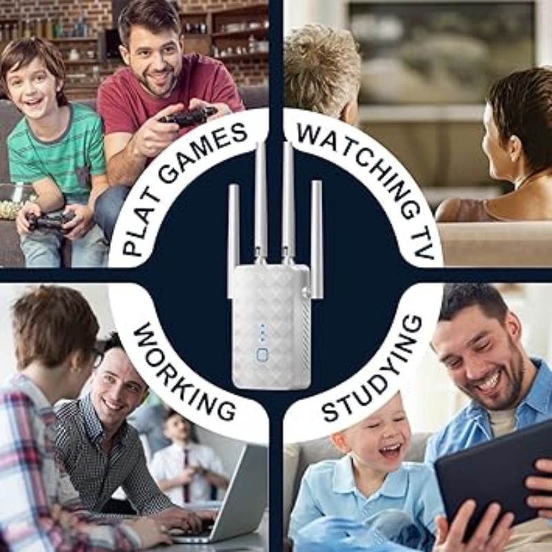 1200Mbps WiFiリピーター ワイヤレス 2.4G/ - Home Security Outdoor のレビューと価格