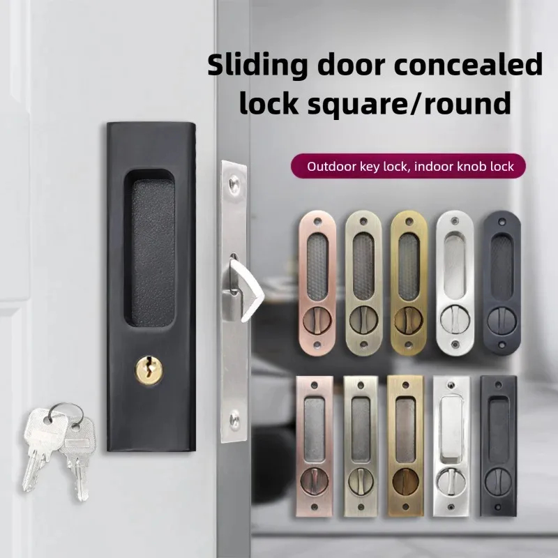 頑丈な黒色のスライド式ドアフックロック（鍵付き）、強化された - Home Security Doors のレビューと価格