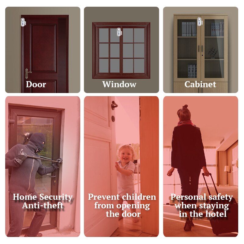 Kerui-ワイヤレスドアおよびウィンドウエントリセキュリテ - Home Security Systems Wireless のレビューと価格