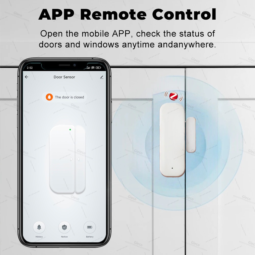 Tuya Zigbee ドア窓センサー アラーム検知器 盗難 - Home Security Technology のレビューと価格