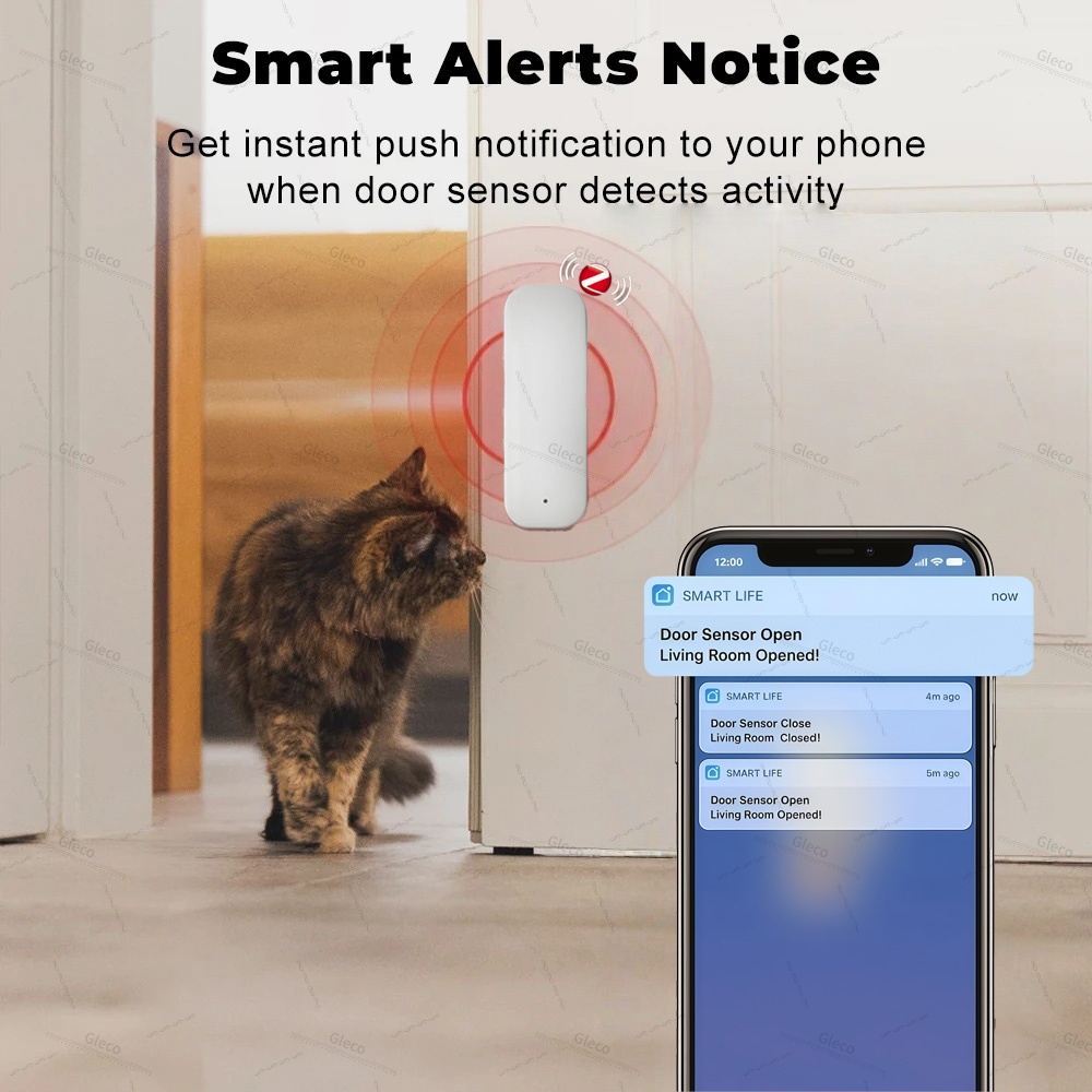 Tuya Zigbee ドア窓センサー アラーム検知器 盗難 - Home Security Technology のレビューと価格